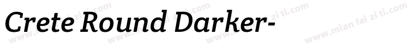 Crete Round Darker字体转换